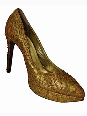 Marc Joseph Textured 9Leather Platform Pump- Sz. 10